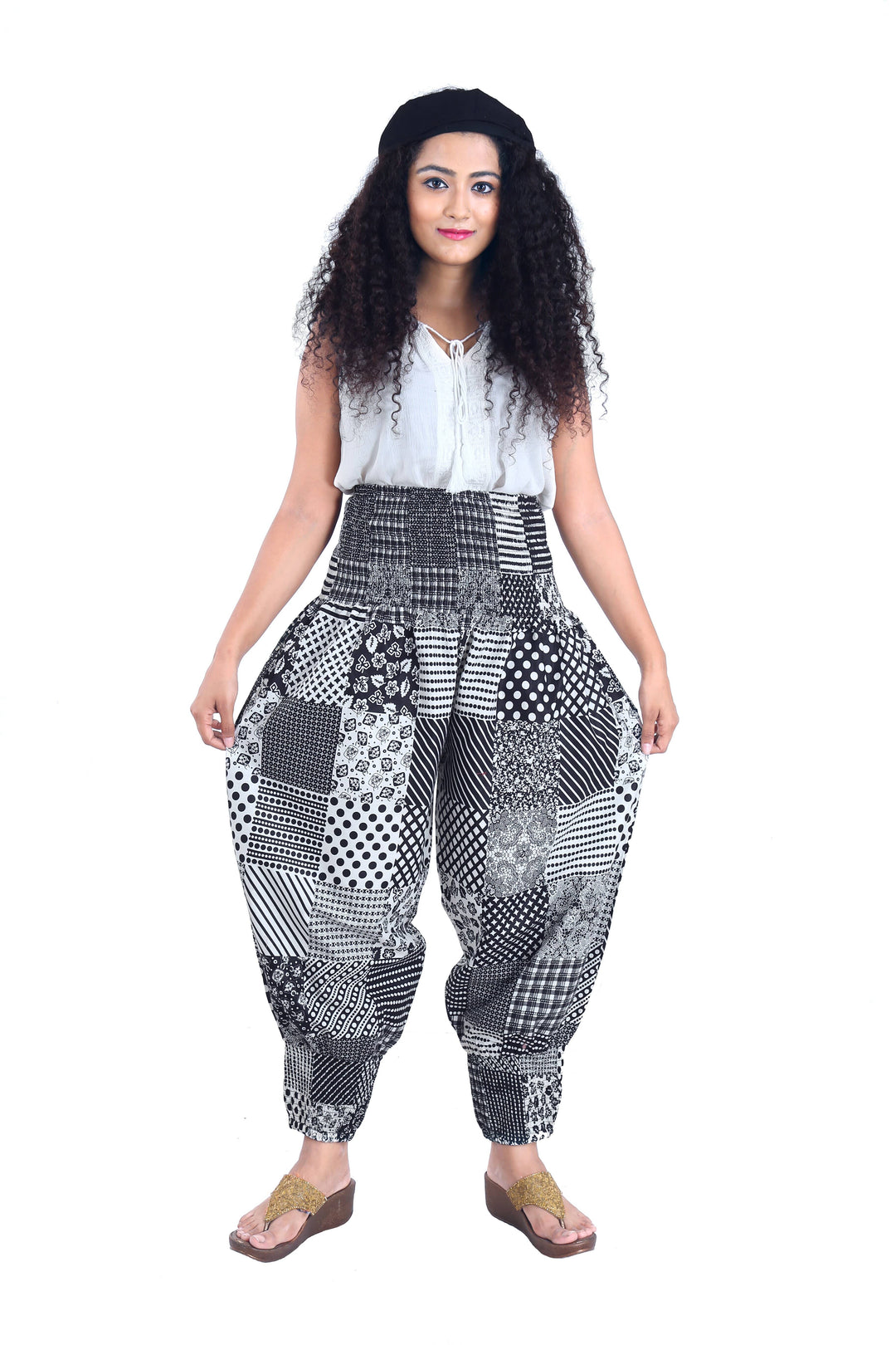 Plazzo Pants - "Black & White"